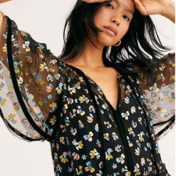 NWT Free People Floral Dress with Slip - Picture 3 of 7